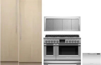 5 Piece Package Includes Refrigerator, Freezer, Range, Hood And Dishwasher